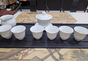 泱青韻茶具整套景德鎮手工描金玲瓏蓋碗茶杯套裝陶瓷鏤空功夫茶具中式 描金玲瓏（蓋碗） 8件 曬單實(shí)拍圖
