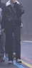 UR2024冬季新款女裝潮酷撞色翻領(lǐng)PU皮寬松棉服外套UYY140025 曬單實(shí)拍圖