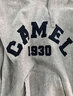 駱駝（CAMEL）復古印花一體連帽中性?xún)却钐最^衛衣 C33CAULL050B 中花灰 M 曬單實(shí)拍圖