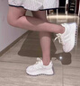 星期六;ST&SAT女鞋夏季厚底華夫阿甘鞋女2025新款秋季網(wǎng)面透氣老爹鞋 SSC2112S56銀色 5.5cm增高顯瘦 38 曬單實(shí)拍圖