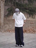 冊裁（CECAI）原創(chuàng  )美式復古雙拉鏈設計短袖男高街休閑百搭T恤上衣 白色 M 曬單實(shí)拍圖