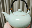 祥業(yè)功夫茶具整套裝泡茶器全套汝窯茶壺大容量三件套茶盤(pán)茶杯喬遷送禮 章遠天青提梁壺7件套+竹茶奉 曬單實(shí)拍圖