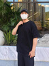 滿天星冰絲短袖t恤男夏季2025新款美式潮牌寬松男生體恤半袖衣服 黑色TZ03 XL 曬單實(shí)拍圖