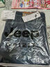 JEEP SPIRIT吉普牛仔褲男秋季韓版潮流褲子男士直筒修身男褲 藍黑加絨 38 曬單實(shí)拍圖