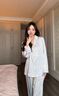小紅書同款真絲睡衣女夏季短袖卡通純欲風(fēng)家居服套裝送女朋友禮物 淺藍(lán)【長(zhǎng)袖+長(zhǎng)褲】 XL 【推薦120-145斤】 曬單實(shí)拍圖