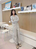 蜜凡蘇夏季背帶工裝褲女工裝背帶褲女慵懶風(fēng)小個(gè)子通勤直筒闊褲 [單件]灰色背帶褲 L[推薦100斤-115斤] 均碼 曬單實(shí)拍圖