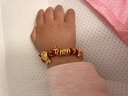 潮宏基 螃蟹銅錢(qián)鉗多多黃金轉運珠足金手鏈女送女友新年禮物YD 單串珠 曬單實(shí)拍圖