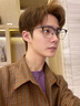 施洛華眼鏡框男商務(wù)半框眉毛框眼鏡架男女配近視鏡施洛華官旗眼鏡SL808 SL808 晚空黑 C10 鏡框+凱米1.56U6防藍光 曬單實(shí)拍圖