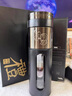 日本MUJU防摔玻璃杯一鍵開(kāi)蓋水杯車(chē)載男士茶水分離速開(kāi)高檔泡茶杯 英倫藍-鋼蓋400ml 曬單實(shí)拍圖