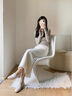 NINE WEST/玖熙2025春夏新款通勤樂福鞋反絨豆豆鞋女鞋舒適百搭單鞋女軟底 杏色 35 曬單實拍圖