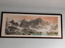 云儒唐樊 名家純手繪山水畫(huà)國畫(huà)中式客廳辦公室會(huì )議室掛畫(huà)實(shí)木框單幅墻壁畫(huà)背景墻收藏裝飾畫(huà)《泰山朝暉》 第五代4.0cm酸枝木框 黃金六尺210X88cm 曬單實(shí)拍圖