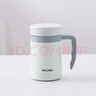 陶瓷保溫杯帶蓋桌面泡茶杯真陶瓷內(nèi)膽桌面水杯子可裝中藥手柄杯 米白色【帶手柄】 曬單實(shí)拍圖