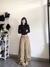 圖瓦西德訓(xùn)鞋女春季2025新款黃色厚底板鞋復(fù)古運(yùn)動(dòng)百搭休閑鞋子女 黃色 單層 36 (230mm) 曬單實(shí)拍圖