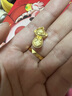 周六福（ZLF）七夕禮物  黃金吊墜男女款足金十二生肖抱財吉祥物掛墜 定價 順利萌猴 -1.33g 曬單實拍圖