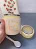 麥軒早餐杯帶蓋勺燕麥杯子豆?jié){杯外帶上班不銹鋼湯杯保溫飯盒可微波爐 奶油黃 500ml 【贈折疊勺】 曬單實拍圖