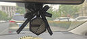MIX THING車載香薰掛件汽車車內(nèi)出風(fēng)口裝飾香氛車用車掛飾持久淡香高檔 深炭黑-升級款(含3香片1無味片) 曬單實(shí)拍圖