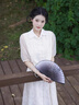 唐菓蜜新中式國風(fēng)連衣裙女2025夏季新款女裝甜美溫柔風(fēng)日常改良旗袍裙子 米白色 M 曬單實拍圖