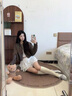 NINE WEST品牌系帶樂福鞋女鞋2025春季新款平底單鞋蝴蝶結(jié)豆豆鞋 銀色 35 曬單實拍圖