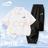 貴人鳥(niǎo)童裝兒童夏季套裝男童短袖polo衫透氣大童薄款兩件套男孩運動(dòng)夏裝 曬單實(shí)拍圖