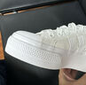 adidas NIZZA PLATFORM厚底增高運動帆布鞋男女阿迪達(dá)斯三葉草   白   38.5 曬單實拍圖