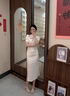 Carl Beck品牌法式高跟鞋女粗跟配旗袍2025春季新款百搭氣質(zhì)復(fù)古方頭單鞋女 裸色 7cm 34 曬單實(shí)拍圖