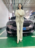 西裝套裝女裝職業(yè)正裝高級感氣質(zhì)通勤休閑西服外套經(jīng)理總裁工作服 藏青西裝+喇叭褲 M （建議95-105斤） 曬單實(shí)拍圖