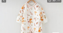 童泰秋冬1-18月嬰兒衣服側(cè)開連體衣TS33J654-DS 桔色 80cm 曬單實(shí)拍圖