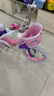 永久（FOREVER）兒童自行車4-6歲女孩單車3-8歲小孩童車寶寶腳踏車公主款自行車 小精靈-公主粉【升級折疊版】 14寸【適合3-5歲/90-110cm】 曬單實拍圖