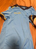 卡爾美（KELME）青少年足球服套裝男短袖隊服青訓學(xué)生比賽訓練球衣定制 熒光藍深藍 140CM 曬單實(shí)拍圖