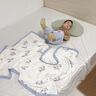 貝谷貝谷嬰兒被子兒童夏涼被夏季薄款竹棉紗布蓋毯幼兒園空調被寶寶被子 晚安小象 竹棉紗布被 7A抑菌 120*150cm 曬單實(shí)拍圖