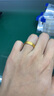 中國黃金（CHINA GOLD）黃金戒指男女款足金古法寬面戒指素圈指環(huán)生日七夕情人節(jié)生日禮物 足金戒指【16號】 約1.6g 曬單實(shí)拍圖