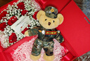 【次日達(dá)】兵哥哥迷彩小熊公仔玩偶生日禮物毛絨玩具結(jié)婚紀(jì)念品 定制B款：名牌+腰帶+領(lǐng)銜 曬單實拍圖