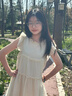 唐思薇開(kāi)春法式小飛袖連衣裙子女夏季2025小個(gè)子初戀清純奶甜美公主長(cháng)裙 杏色連衣裙 M 45/55kg 曬單實(shí)拍圖