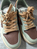 SPIDERKING女鞋百搭透氣厚底運動(dòng)板鞋低幫系帶潮流休閑鞋 122075 棕色 40  曬單實(shí)拍圖