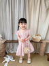 班喜迪女童連衣裙夏裝2026新款洋氣寶寶公主裙周歲禮服夏季兒童背心裙子 粉色 100 曬單實(shí)拍圖