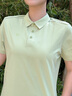 KOLON SPORT/可隆SECO POLO衫 女子吸濕速干T恤防曬UPF50+抗菌短袖 LKPT5MT826-YG 黃綠色 L 170/92A 曬單實(shí)拍圖