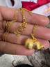 筱惠金店同款金包銀拉絲小葫蘆吊墜項(xiàng)鏈福祿掛墜復(fù)古實(shí)心送女友禮物 包金1克-總重約5克-葫蘆項(xiàng)鏈 曬單實(shí)拍圖