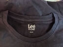 Lee25春夏新品標(biāo)準(zhǔn)版圓領(lǐng)蝴蝶圖案印花女短袖T恤休閑LWT0098704LE 黑色 M 曬單實(shí)拍圖