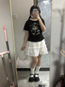 凡小如白色半身裙女夏季新款蛋糕裙高腰甜美a字蓬蓬裙小個子顯瘦短裙 白色 L 【建議110-125斤】 曬單實拍圖