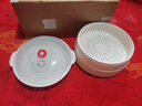 WCZ德國微波爐加熱蒸籠食品級家用加水雙層加厚容器皿蒸屜蒸盒蒸格 圓形雙層蒸籠微波爐專(zhuān)用 曬單實(shí)拍圖