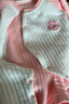 貝瑞加（Babyprints）嬰兒連體衣秋冬男女寶寶保暖衣服夾棉加厚滿月服柔軟爬服 粉兔66 曬單實(shí)拍圖