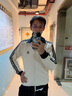 阿迪達斯（adidas）三葉草情侶夾克 26春季新款復古華夫格男裝女裝運動(dòng)修身立領(lǐng)外套 奇妙白/男女同款/新款主推 M 曬單實(shí)拍圖