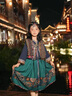 卡悠萊（KAYOULAI）苗族服裝女兒童苗疆服少數(shù)民族風(fēng)套裝云南旅拍春季異域風(fēng)情三月三 苗疆三件套 130適合身高130左右寶寶 均碼 曬單實拍圖