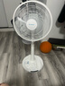 艾美特（AIRMATE） 12吋臺立扇家用宿舍升降臺式落地扇搖頭大風(fēng)力定時(shí)電風(fēng)扇白色S30193HT2 白色機械款S30193HT2 曬單實(shí)拍圖