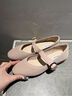 NINE WEST/玖熙商場飛織瑪麗珍鞋女復古新品單鞋軟底女鞋久站不累樂福鞋 粉色 35 (225mm) 曬單實拍圖