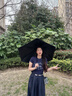 蕉下（beneunder）迷你便攜防曬傘防紫外線遮陽傘小巧便攜女晴雨兩用折疊傘 野趣小花 曬單實(shí)拍圖