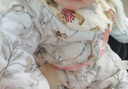 G.DUCKKIDS小黃鴨嬰兒衣服秋冬裝新生寶寶連體衣加絨厚滿月哈衣外出拜年棉服 刺繡小熊防風加絨  米白色 三層 73cm 建議3-6個月左右寶寶 曬單實拍圖