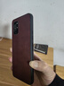 mlnew 一加8T手機殼保護殼Oneplus8T小羊皮手機套防摔保護套防滑 【酒紅色】配全屏高清鋼化膜 曬單實拍圖