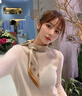 MITHAOL KUSC高級(jí)感真絲絲巾桑蠶絲女生生日方巾母親節(jié)禮物送媽媽長(zhǎng)輩實(shí)用 香檳馬車【心想事