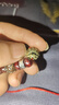 藏漢屋藏式文玩佛珠手串配飾實心黃銅金蟾隔珠diy金剛星月菩提飾品配件 黃銅金蟾隔珠(一個) 曬單實拍圖